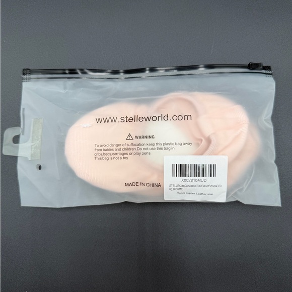 🆕Stelle Elegant Pink Ballet Slippers size 6T - Picture 5 of 6